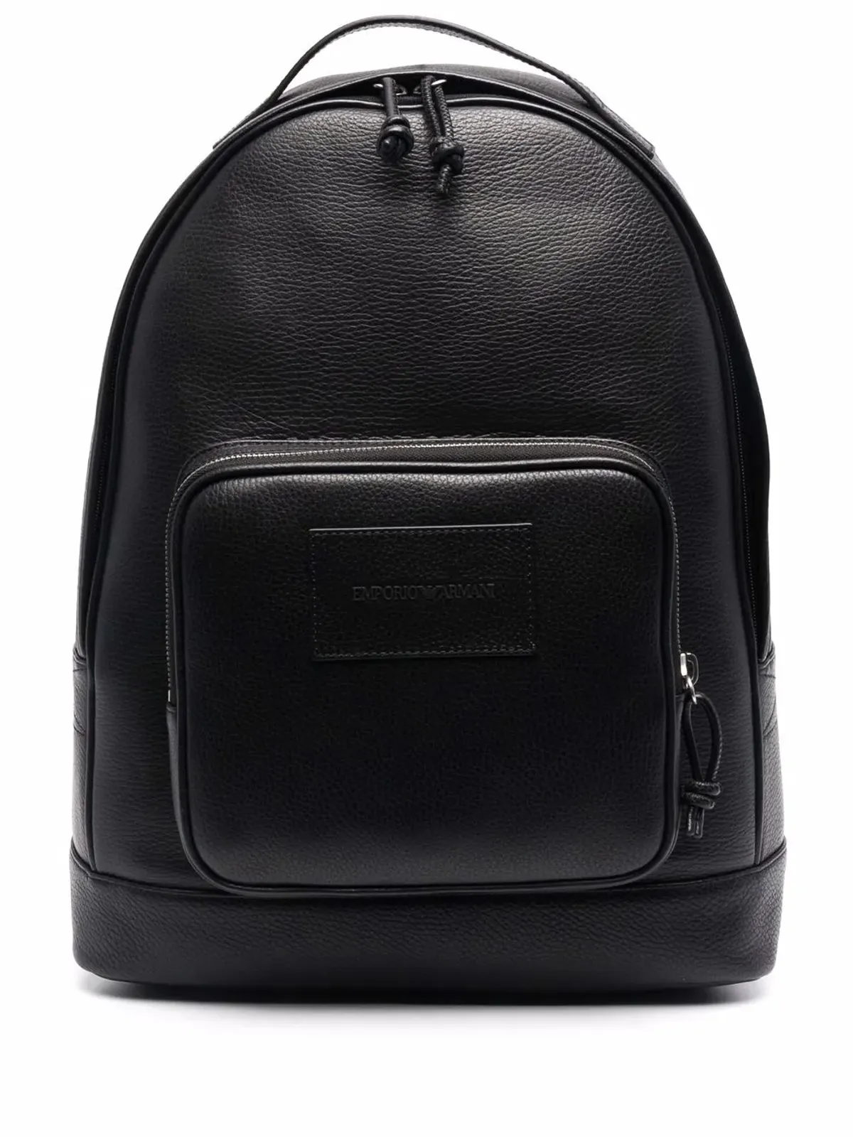 Emporio Armani ジップアップレザーバックパック - 画像1