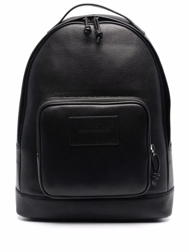 Emporio Armani Emporio Armani ジップアップレザーバックパックの商品画像