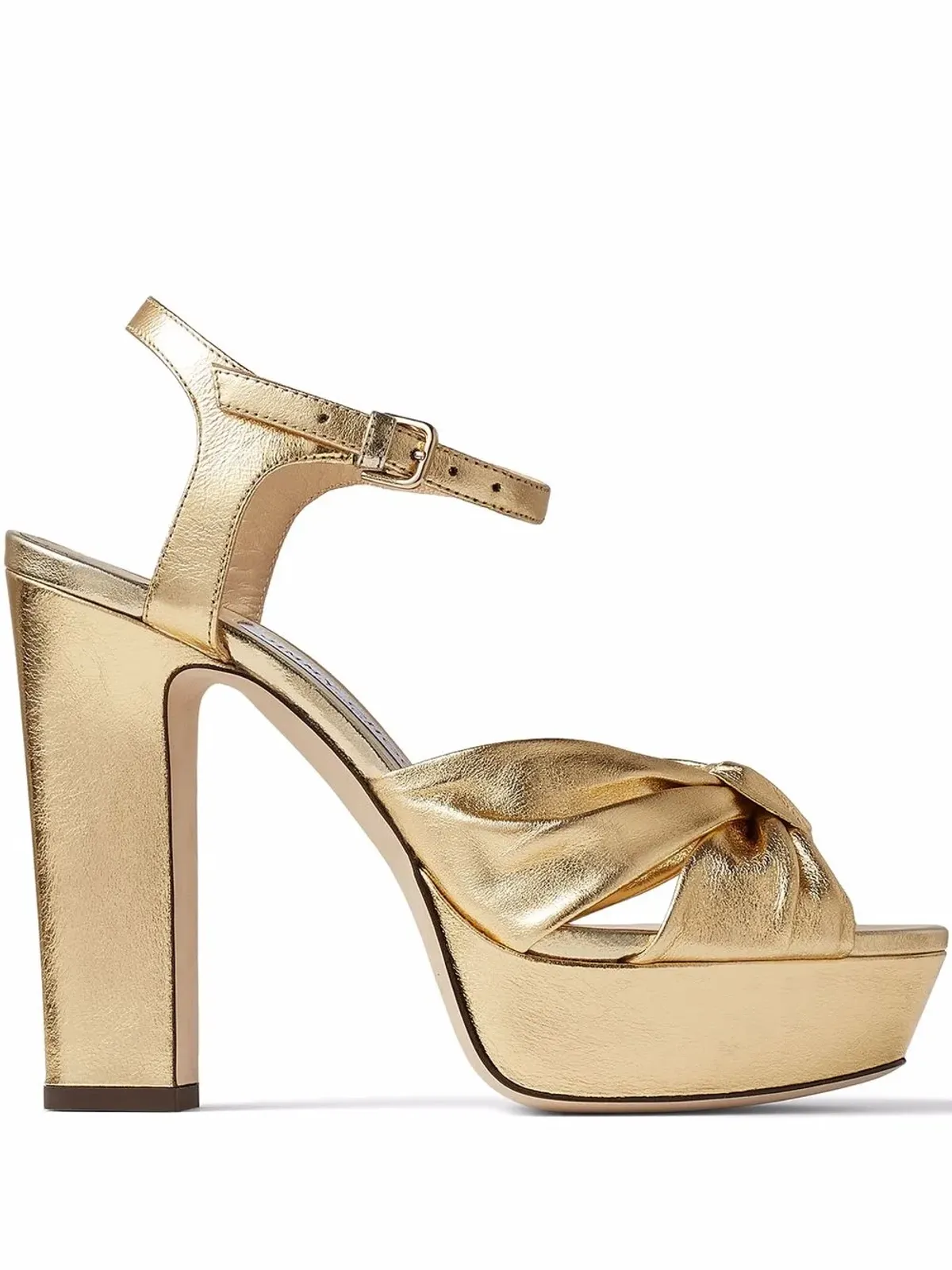 Jimmy Choo ヘロイス メタリックエフェクト サンダル - 画像1