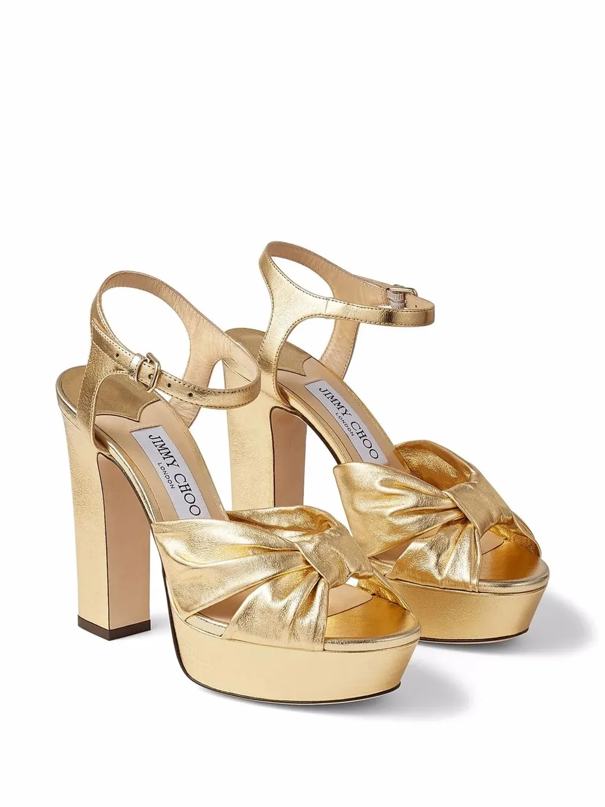 Jimmy Choo ヘロイス メタリックエフェクト サンダル - 画像2
