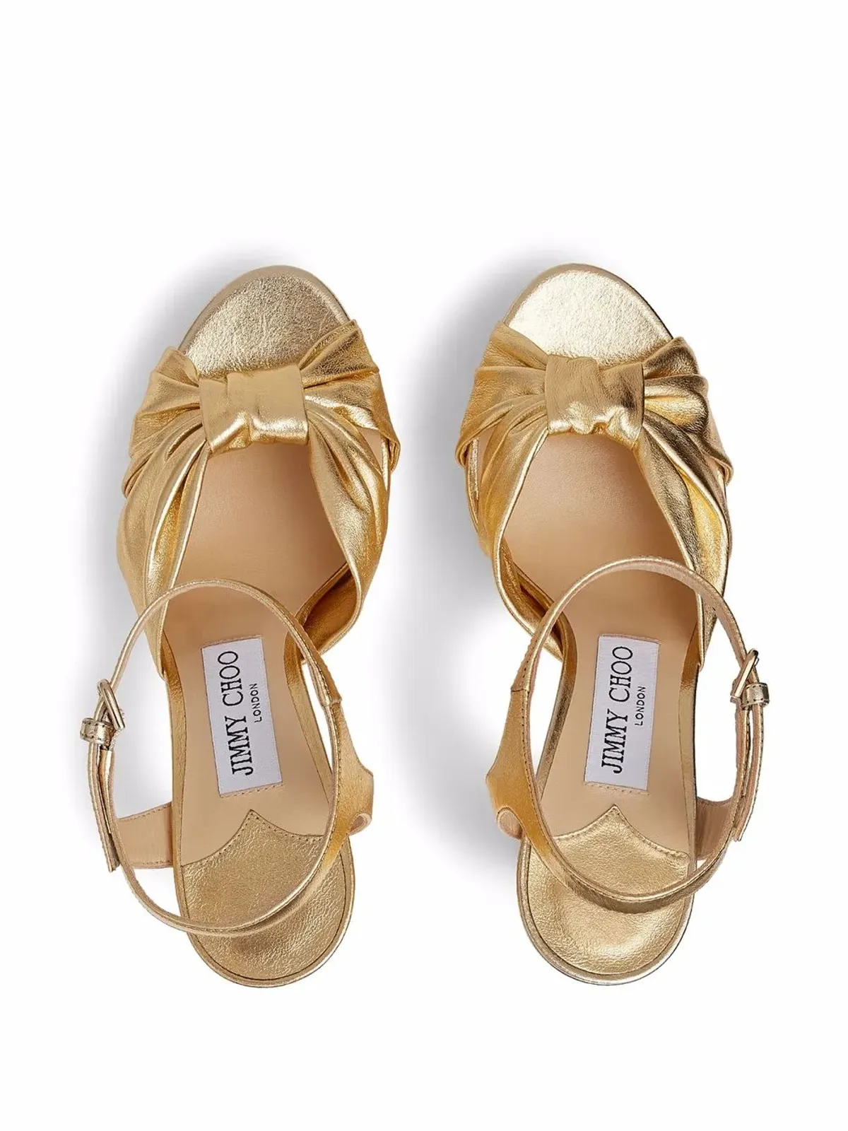 Jimmy Choo ヘロイス メタリックエフェクト サンダル - 画像3