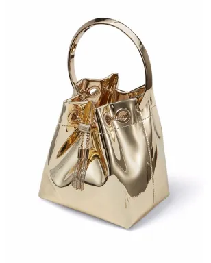 Jimmy Choo ボンボン メタリック バケットバッグ - サムネイル4