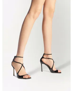 Jimmy Choo Azia スクエアトゥ サンダル - サムネイル4