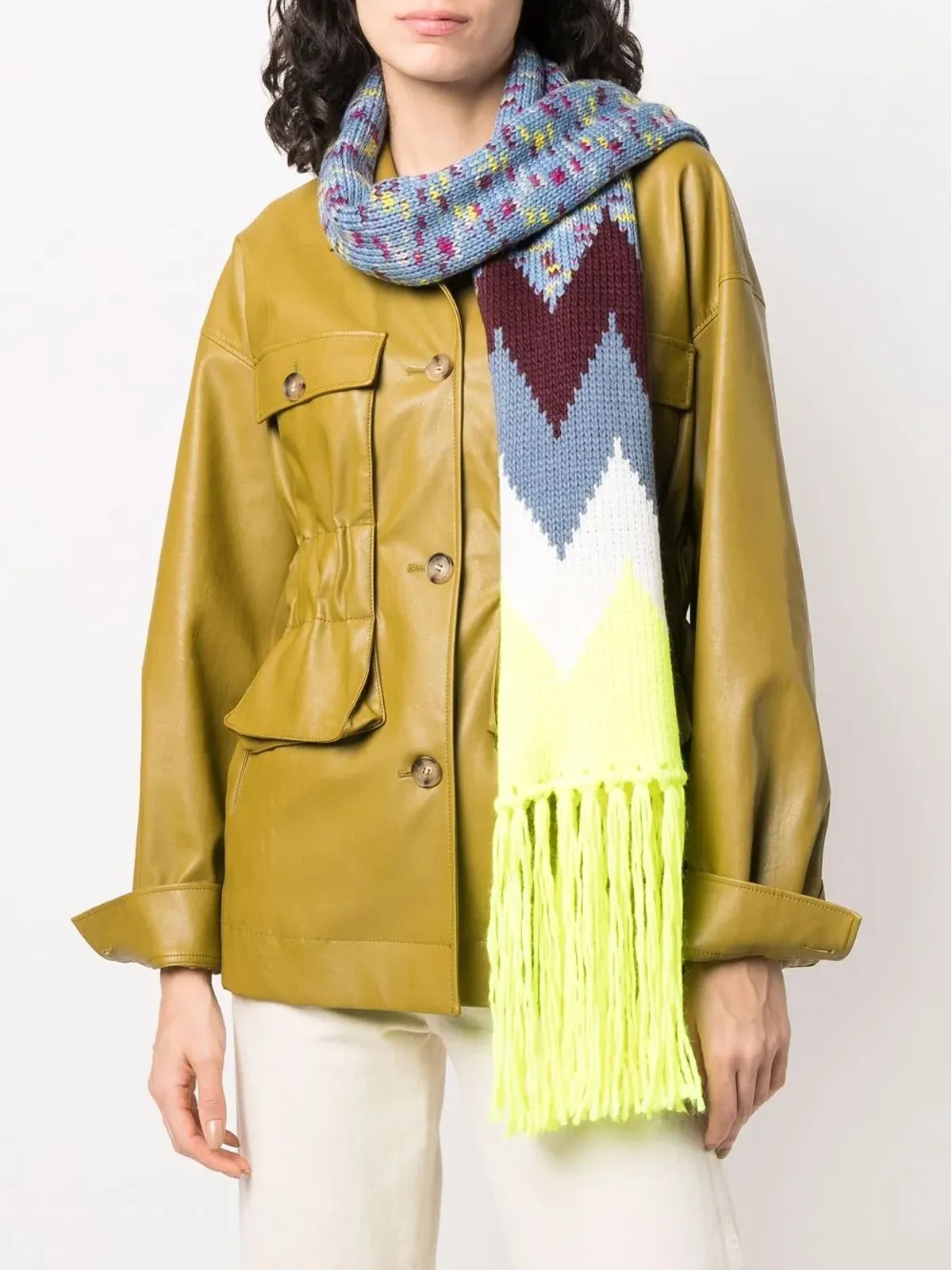 Missoni ジグザグ編みスカーフ - 画像2
