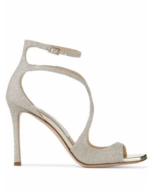 Jimmy Choo Azia グリッターサンダル - サムネイル1