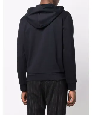 Emporio Armani ロゴパッチ ジップアップ パーカー ブルー - サムネイル4