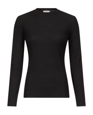 LouLou de Saison オルティージャ丸首ニット - Black - サムネイル1