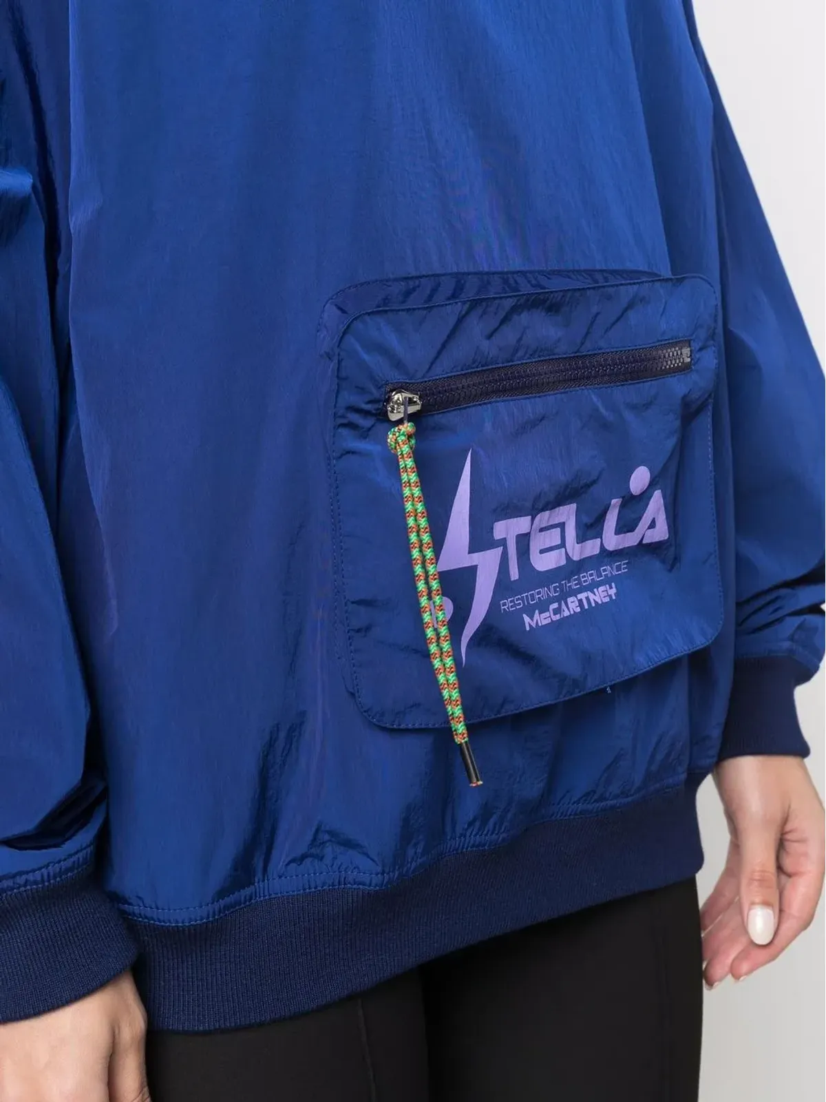 Stella McCartney Vネック ポーチポケット付き スウェットシャツ - 画像5