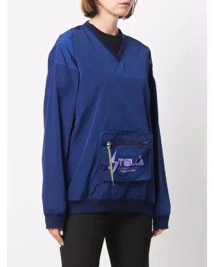 Stella McCartney Vネック ポーチポケット付き スウェットシャツ - サムネイル3