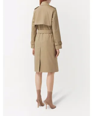 Burberry チェック柄ラペルトレンチコート - サムネイル4