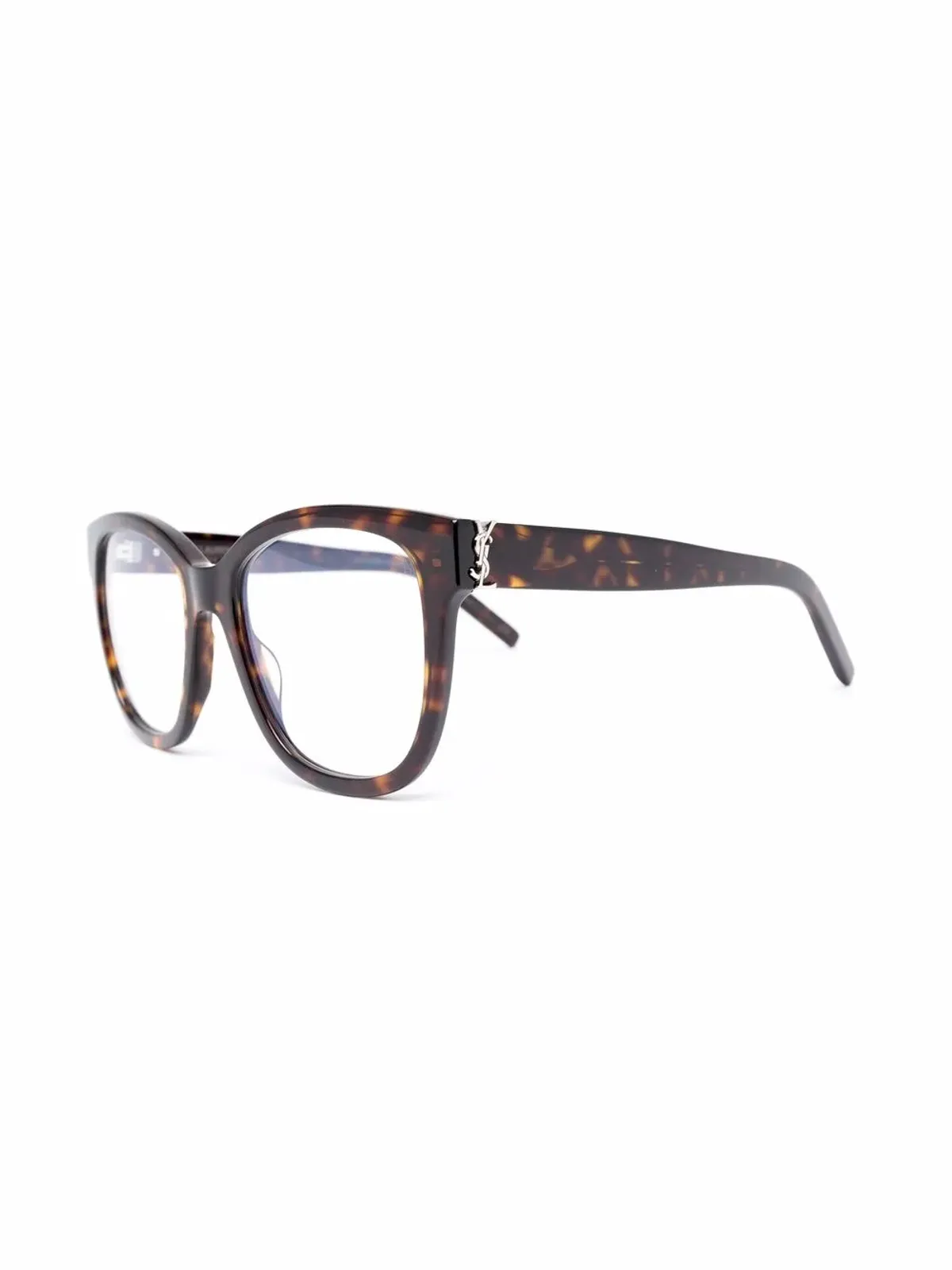Saint Laurent Eyewear 鼈甲柄オーバーサイズフレーム眼鏡 - 画像2