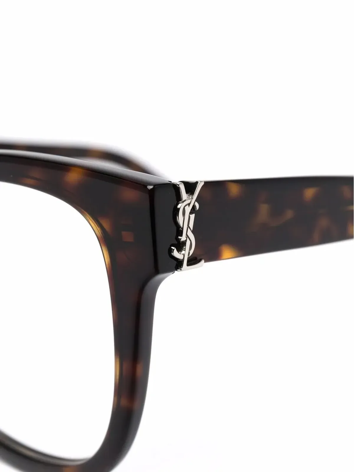 Saint Laurent Eyewear 鼈甲柄オーバーサイズフレーム眼鏡 - 画像3