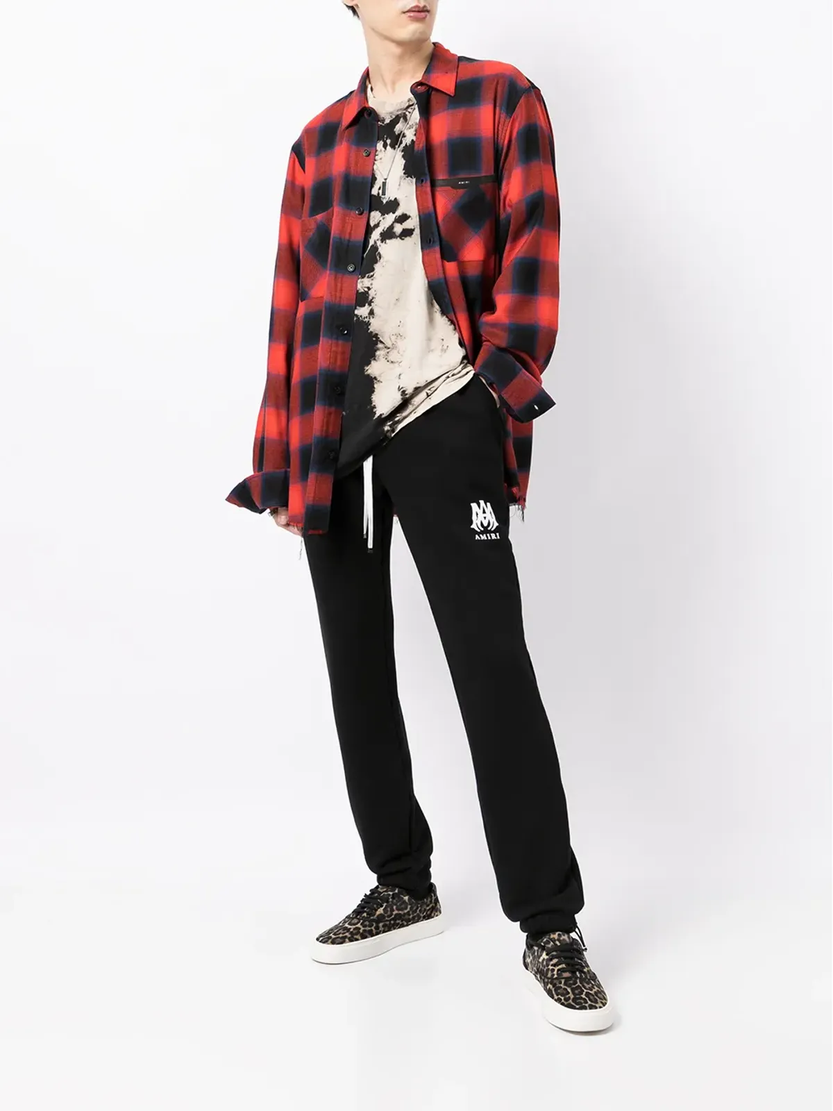 AMIRI ロゴプリント コットン トラックパンツ - 画像2