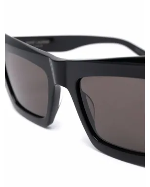 Saint Laurent Eyewear ブラックのオーバーサイズフレーム サングラス - サムネイル3