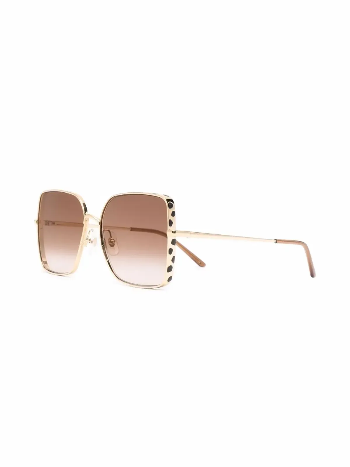 Cartier Eyewear パンサー柄サングラス - Gold - 画像2