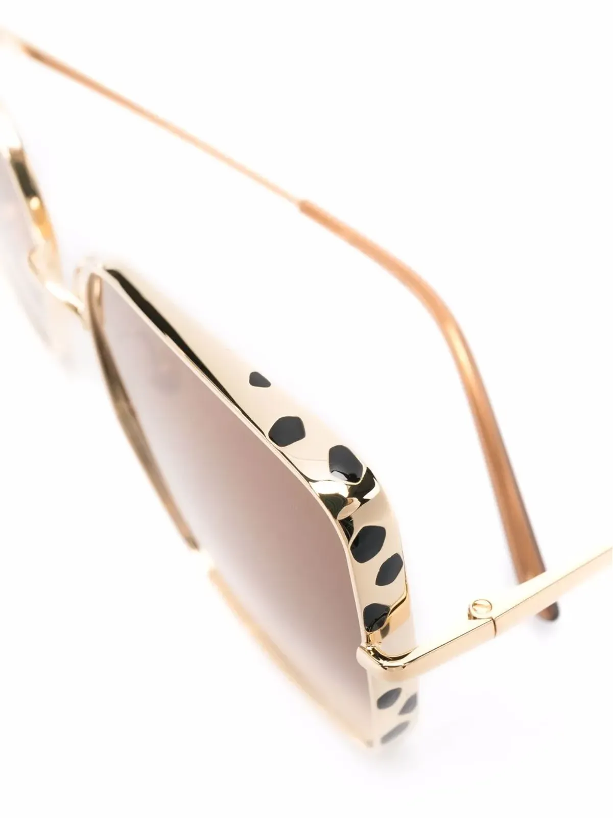 Cartier Eyewear パンサー柄サングラス - Gold - 画像3