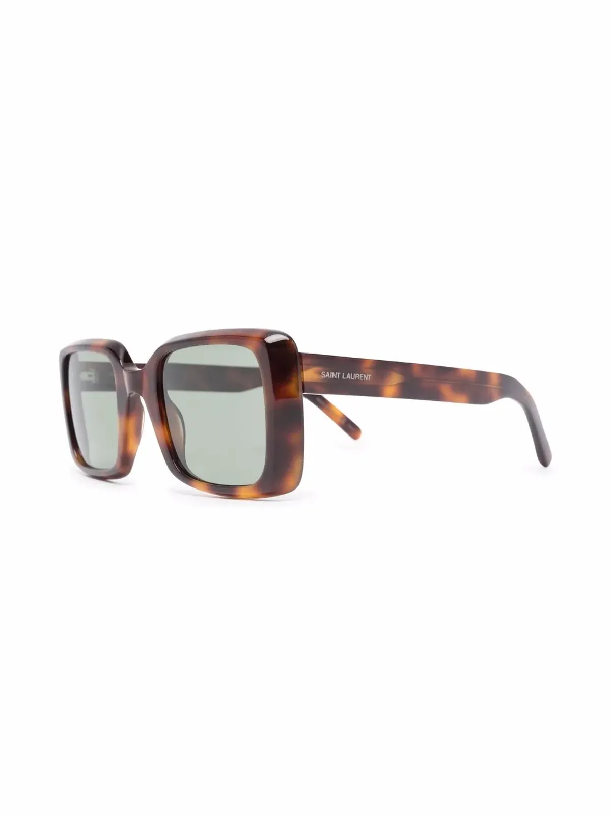 Saint Laurent Eyewear べっ甲風オーバーサイズフレーム サングラス - ブラウン - 画像2