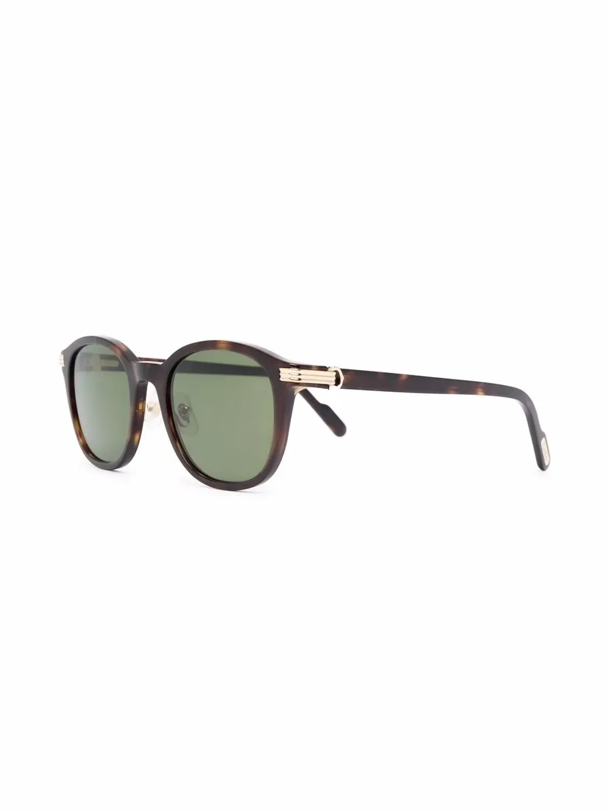 Cartier Eyewear CT0302S ラウンドフレーム サングラス - ブラウン - 画像2