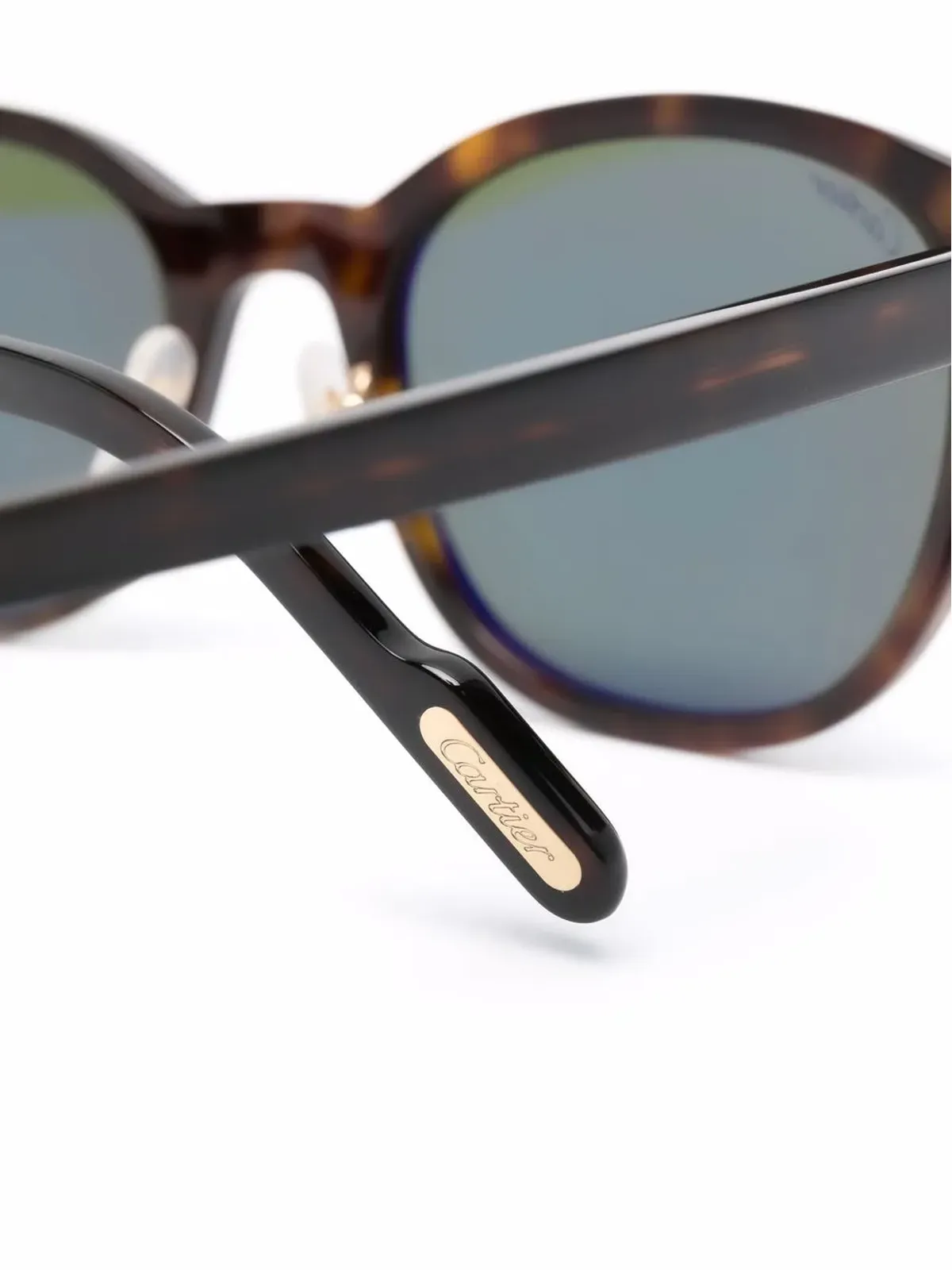 Cartier Eyewear CT0302S ラウンドフレーム サングラス - ブラウン - 画像3