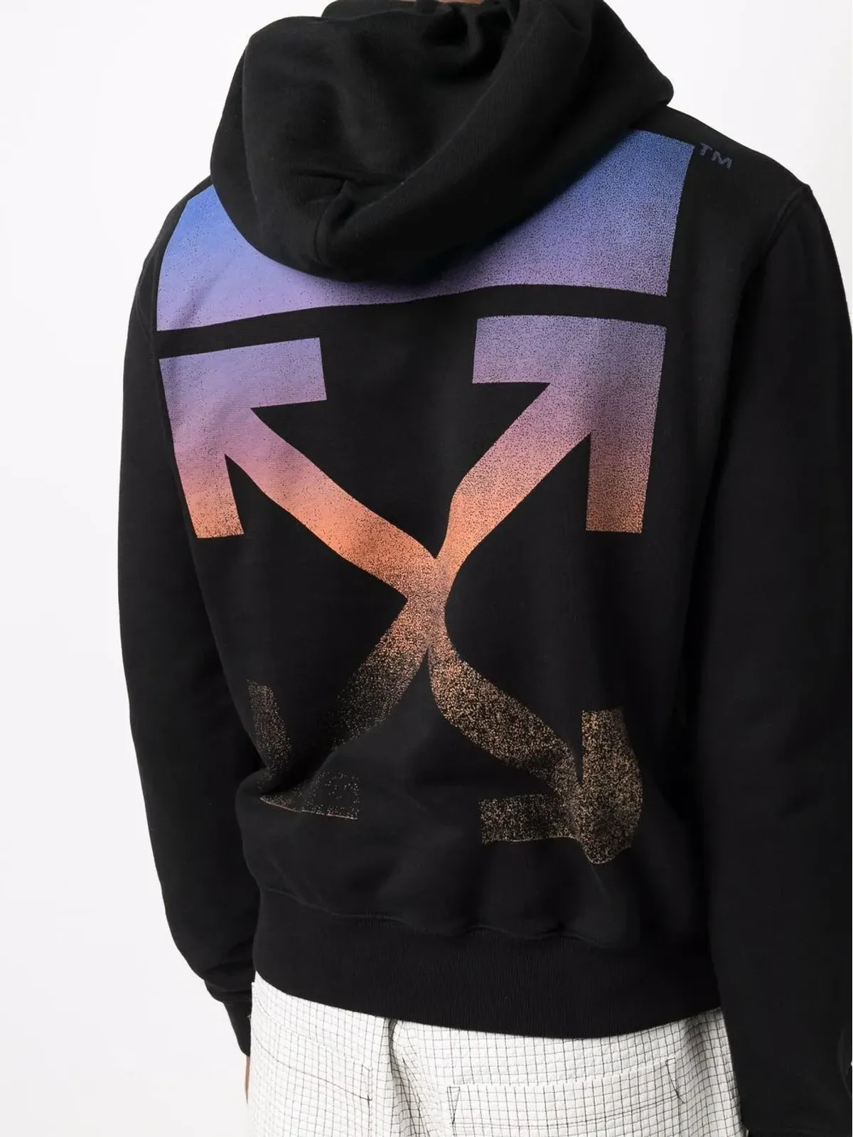 Off-White アローズプリント ロゴ フーディ ブラック - 画像5