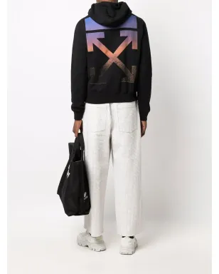 Off-White アローズプリント ロゴ フーディ ブラック - サムネイル2