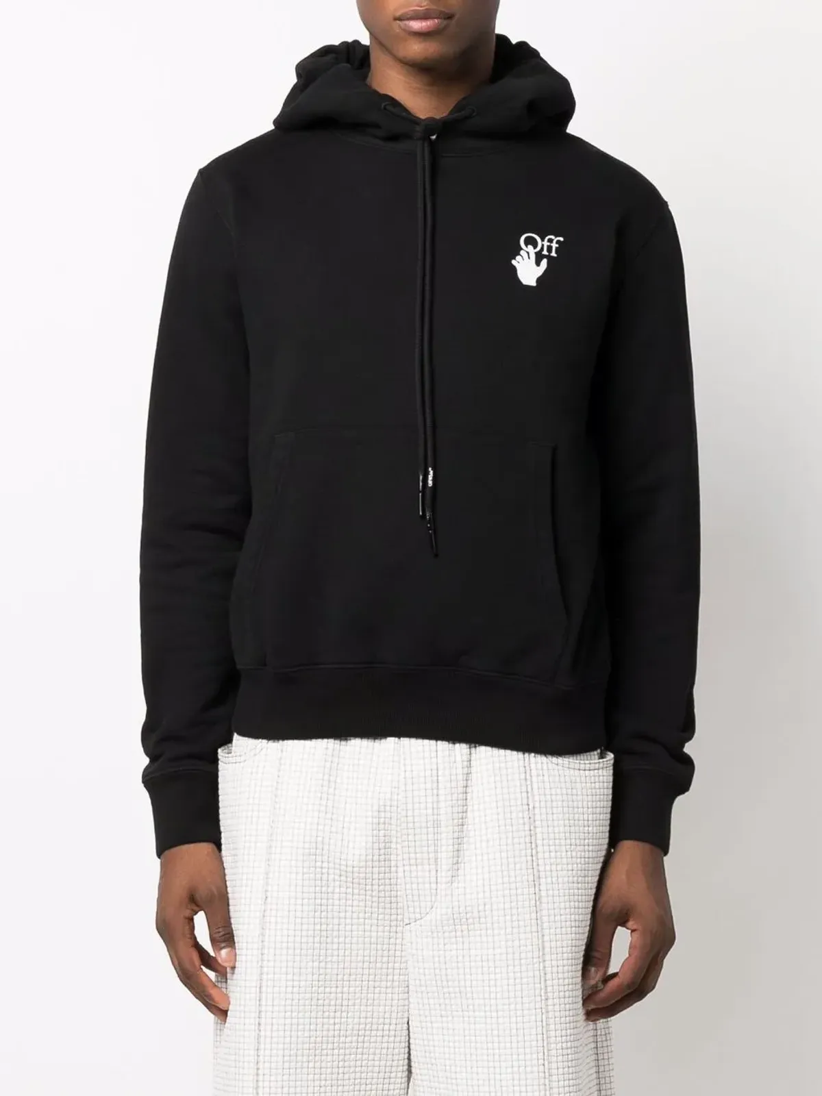 Off-White アローズプリント ロゴ フーディ ブラック - 画像3