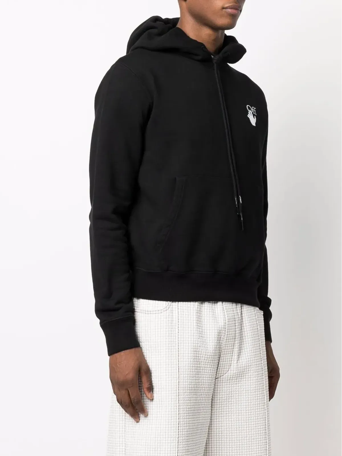 Off-White アローズプリント ロゴ フーディ ブラック - 画像4