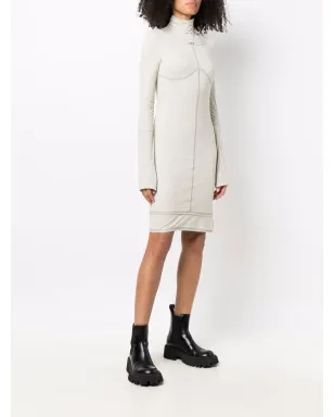 Off-White ロゴプリント ジャージードレス グレー - サムネイル3