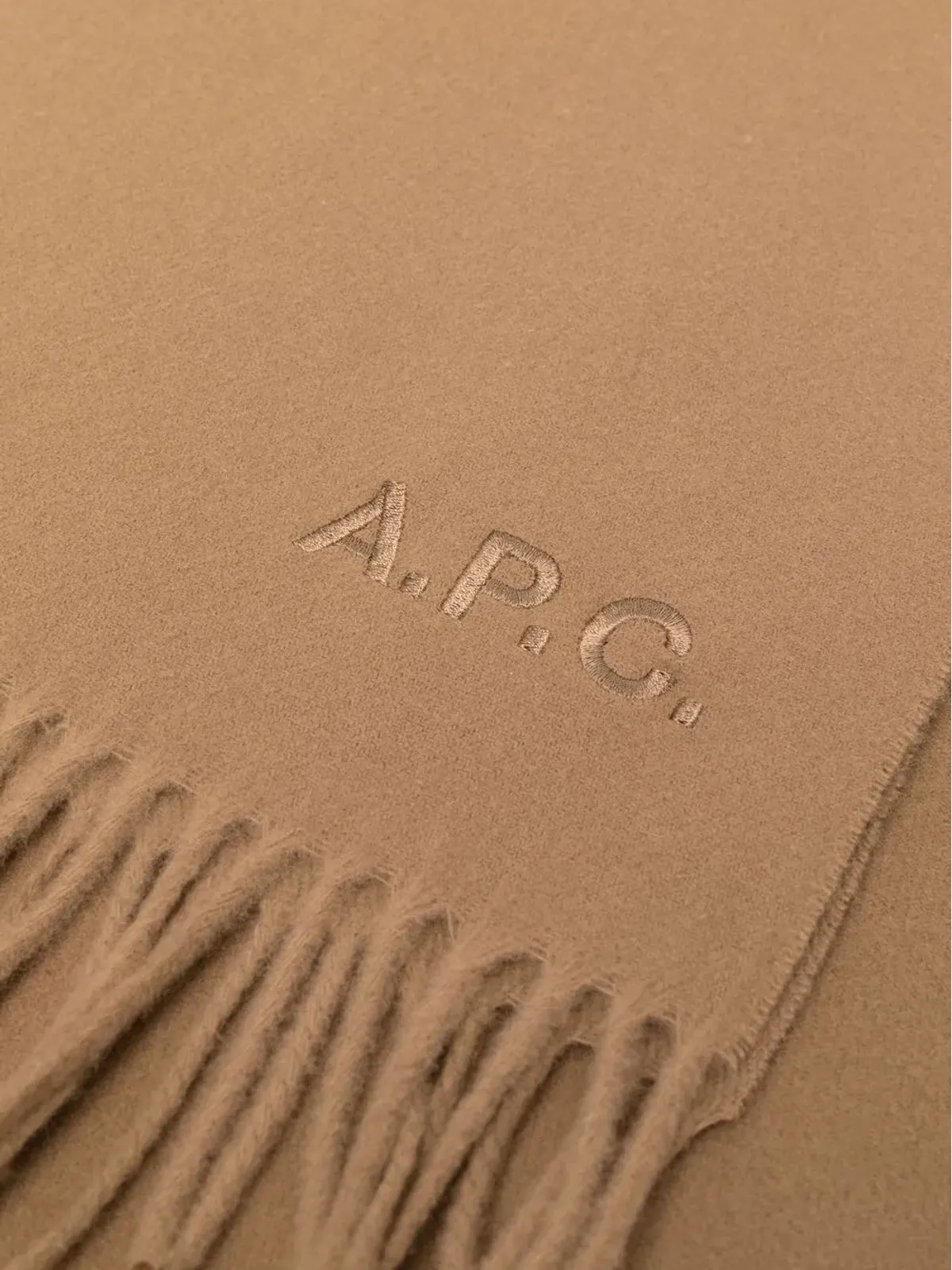 A.P.C. フリンジヘムスカーフ - 画像3