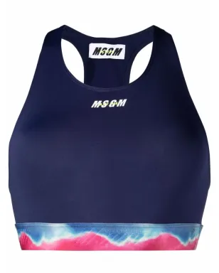 MSGM タイダイプリント スポーツブラ - サムネイル1