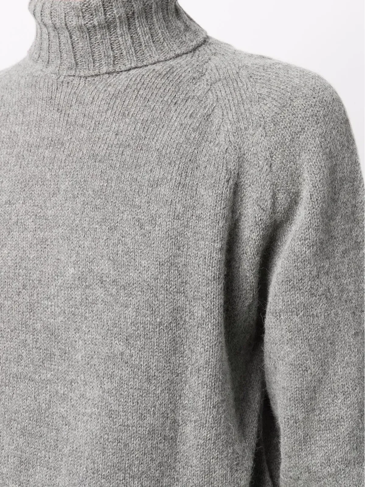 Lardini ロールネック ウール混紡 ニットセーター - 画像5