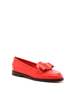 Ferragamo Vivaldo ロゴプレート ローファー - レッド - サムネイル2