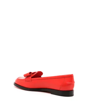 Ferragamo Vivaldo ロゴプレート ローファー - レッド - サムネイル3