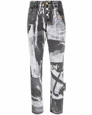 Off-White x Pablo Tomek ハイウエストパンツ - ブラック - サムネイル1