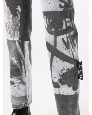 Off-White x Pablo Tomek ハイウエストパンツ - ブラック - サムネイル5