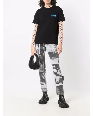Off-White x Pablo Tomek ハイウエストパンツ - ブラック - サムネイル2