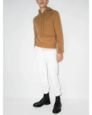 Brunello Cucinelli ブルネロ・クチネリ メンズ ホワイト さりげないストライプディテールのカーゴパンツ - サムネイル5