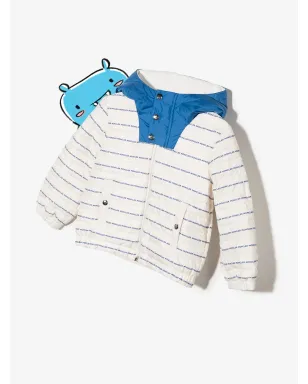 Moncler Enfant オールオーバーロゴ入りパデッドジャケット - サムネイル2