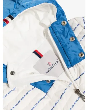 Moncler Enfant オールオーバーロゴ入りパデッドジャケット - サムネイル3