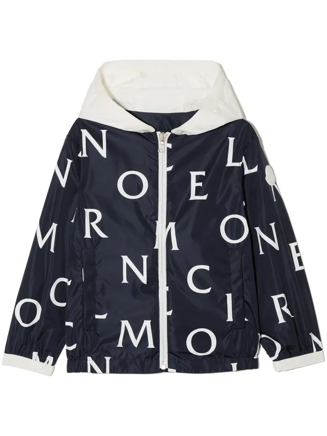 Moncler Enfant Moncler Enfant モノグラムプリント フード付きジャケットの商品画像