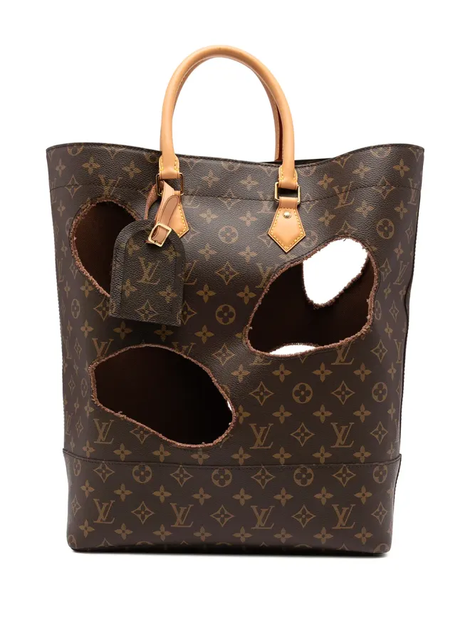 Louis Vuitton Pre-Owned Louis Vuitton Pre-Owned x Comme des Garçons 2014 limited edition Halls tote bag - Brownの商品画像