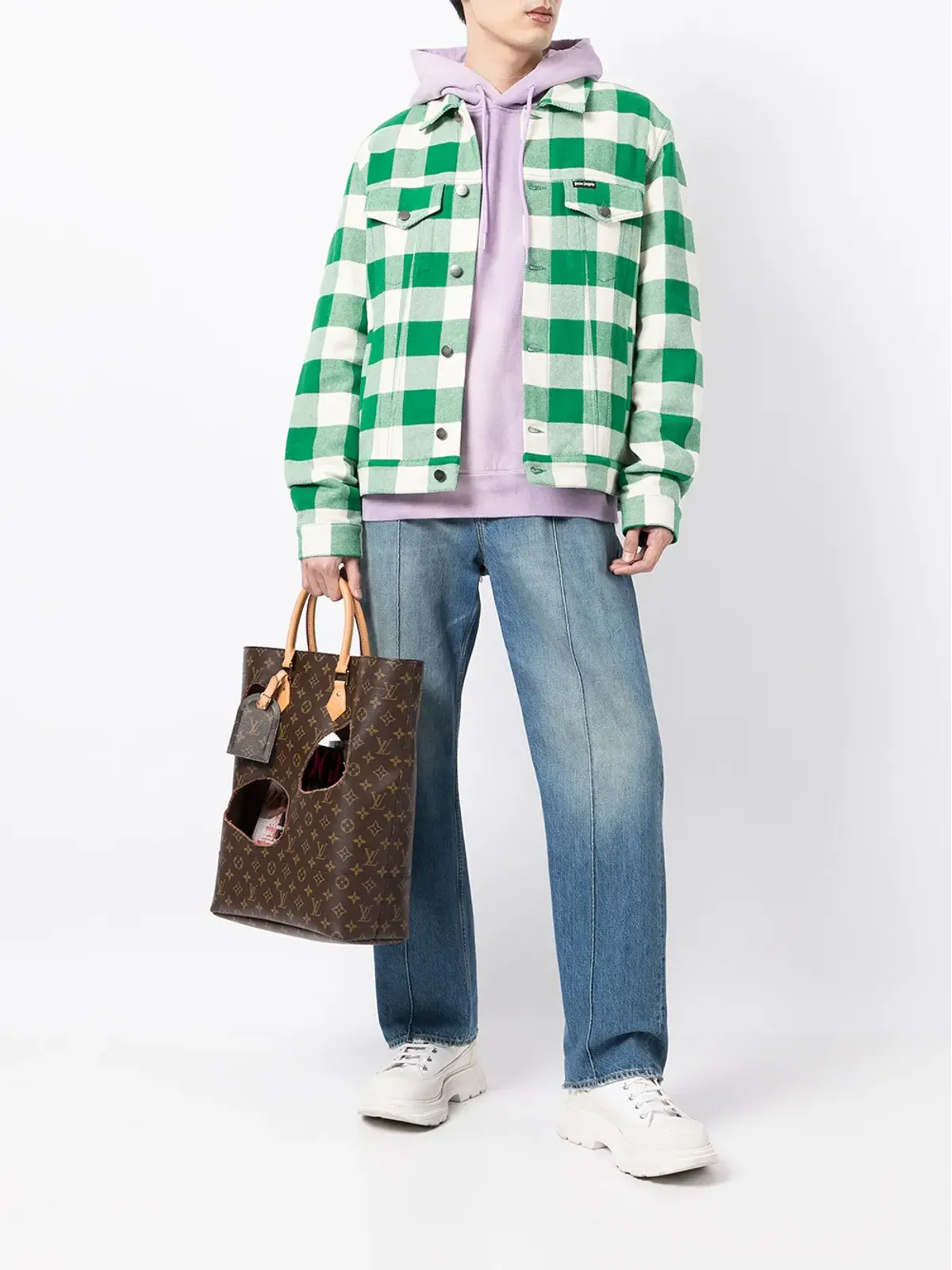 Louis Vuitton Pre-Owned x Comme des Garçons 2014 limited edition Halls tote bag - Brown - 画像2
