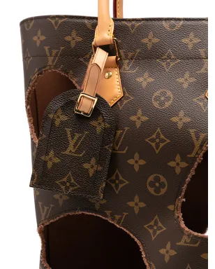 Louis Vuitton Pre-Owned x Comme des Garçons 2014 limited edition Halls tote bag - Brown - サムネイル4