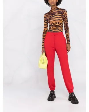 MSGM ドローストリング ロゴプリント ジョガーパンツ - サムネイル2