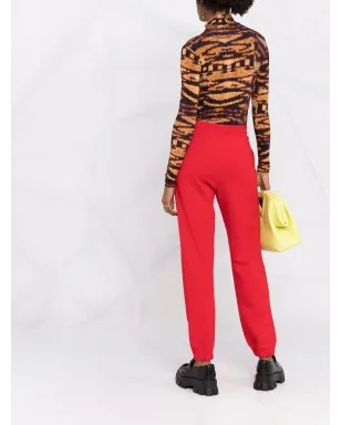 MSGM ドローストリング ロゴプリント ジョガーパンツ - サムネイル4