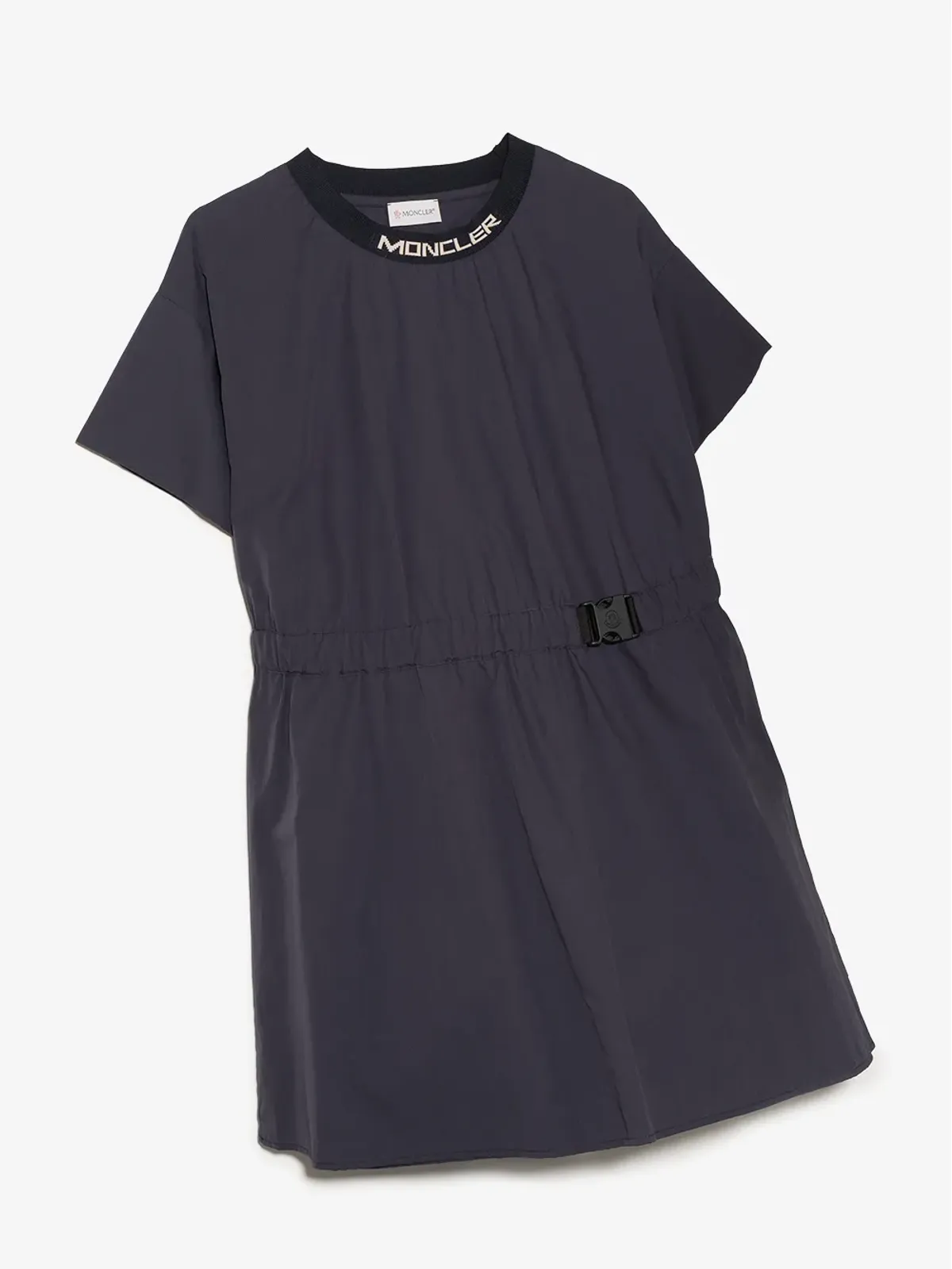 Moncler Enfant ベルト付きポプリンTシャツドレス - 画像2