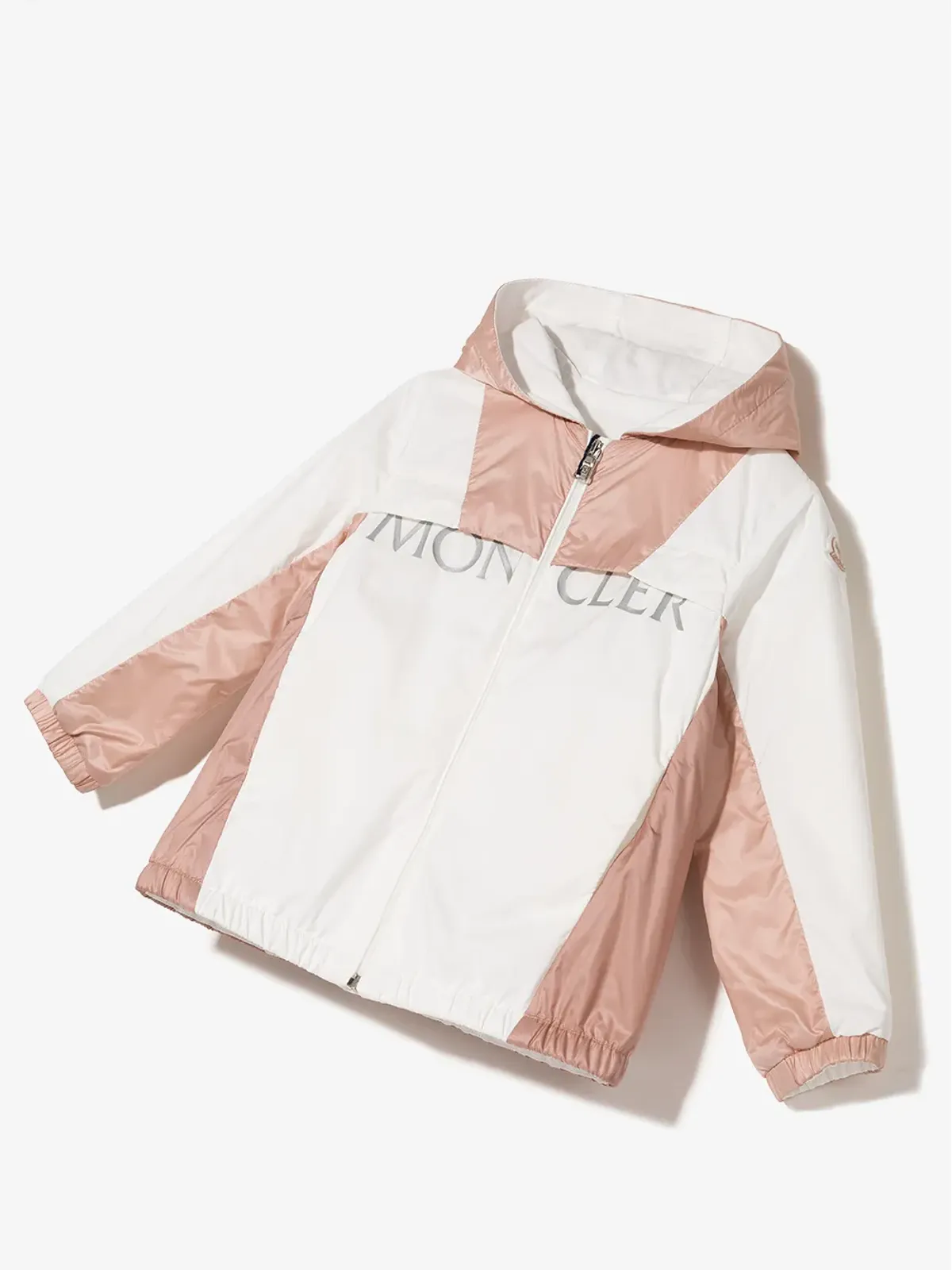 Moncler Enfant ロゴプリント フード付き レインコート - ホワイト - 画像2