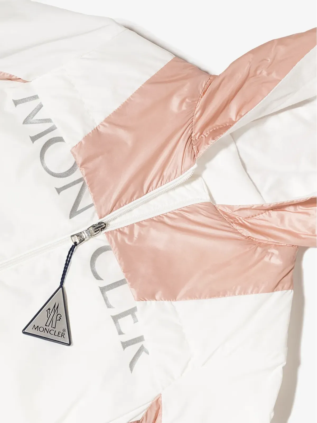 Moncler Enfant ロゴプリント フード付き レインコート - ホワイト - 画像3
