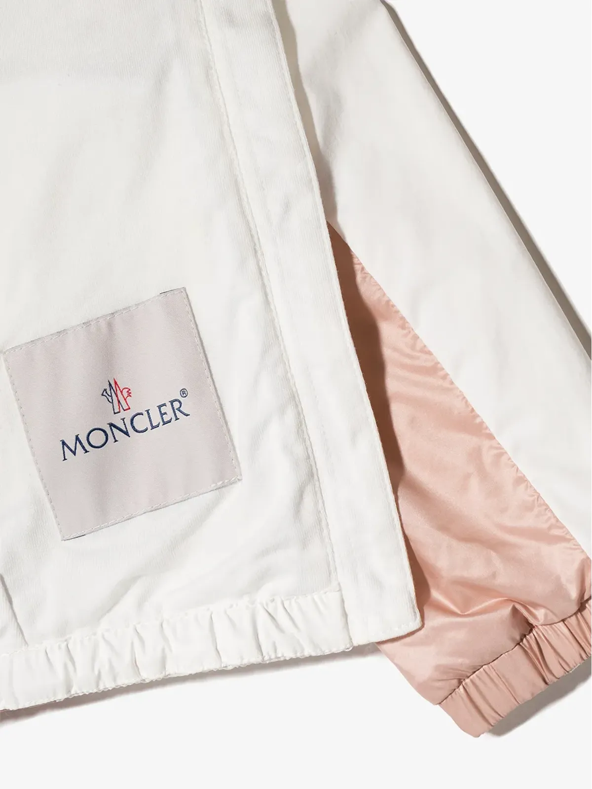 Moncler Enfant ロゴプリント フード付き レインコート - ホワイト - 画像4