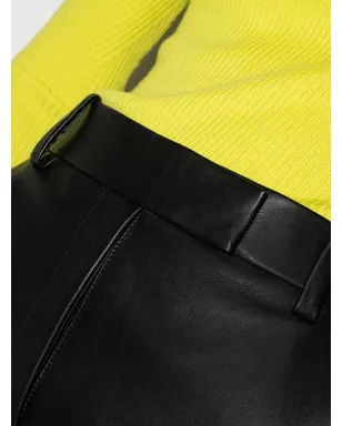 KHAITE メリエ クロップド レザーパンツ - サムネイル4